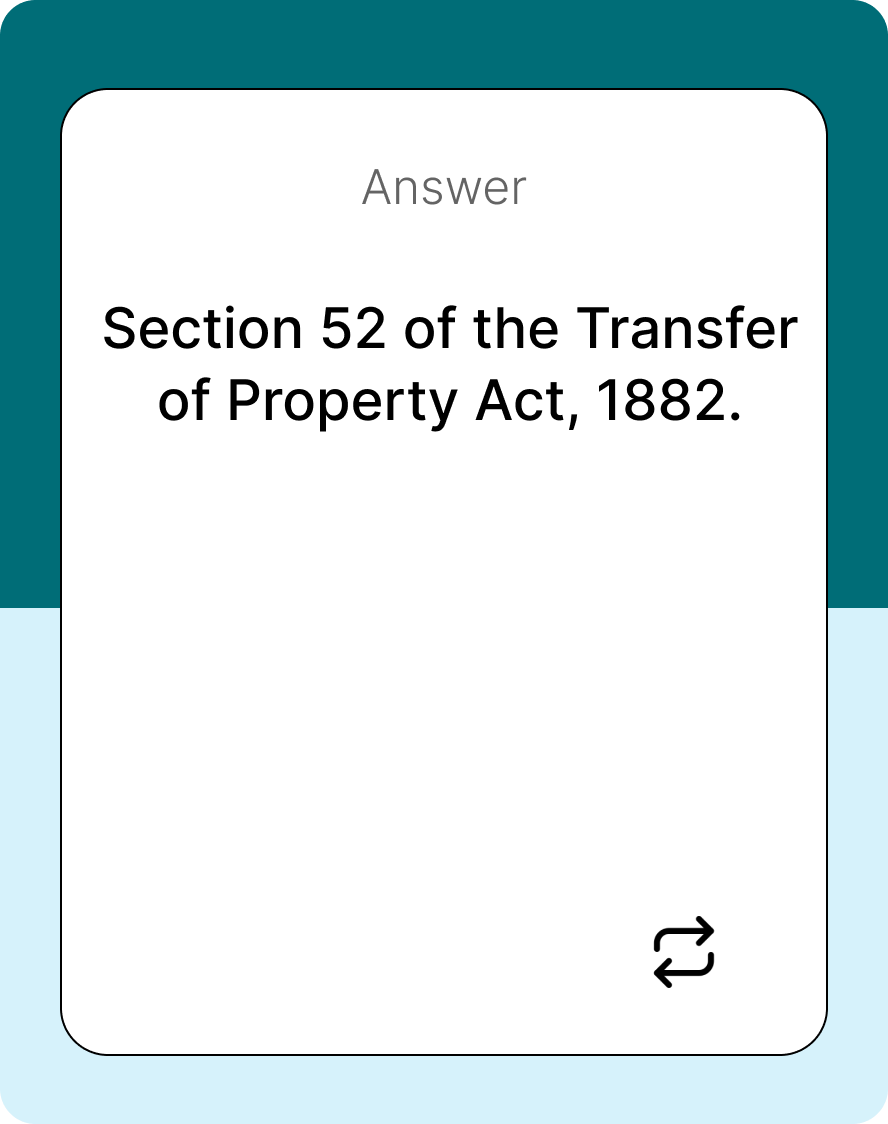Doctrine of Lis Pendens and Section 52 of the Transfer of Property Act ...